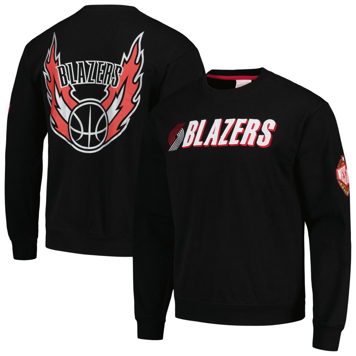 Portland Trail Blazers Hardwood Classics There and Back Pullover Sweatshirt - Black outlet