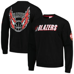 Portland Trail Blazers Hardwood Classics There and Back Pullover Sweatshirt - Black outlet