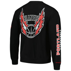 Portland Trail Blazers Hardwood Classics There and Back Pullover Sweatshirt - Black outlet