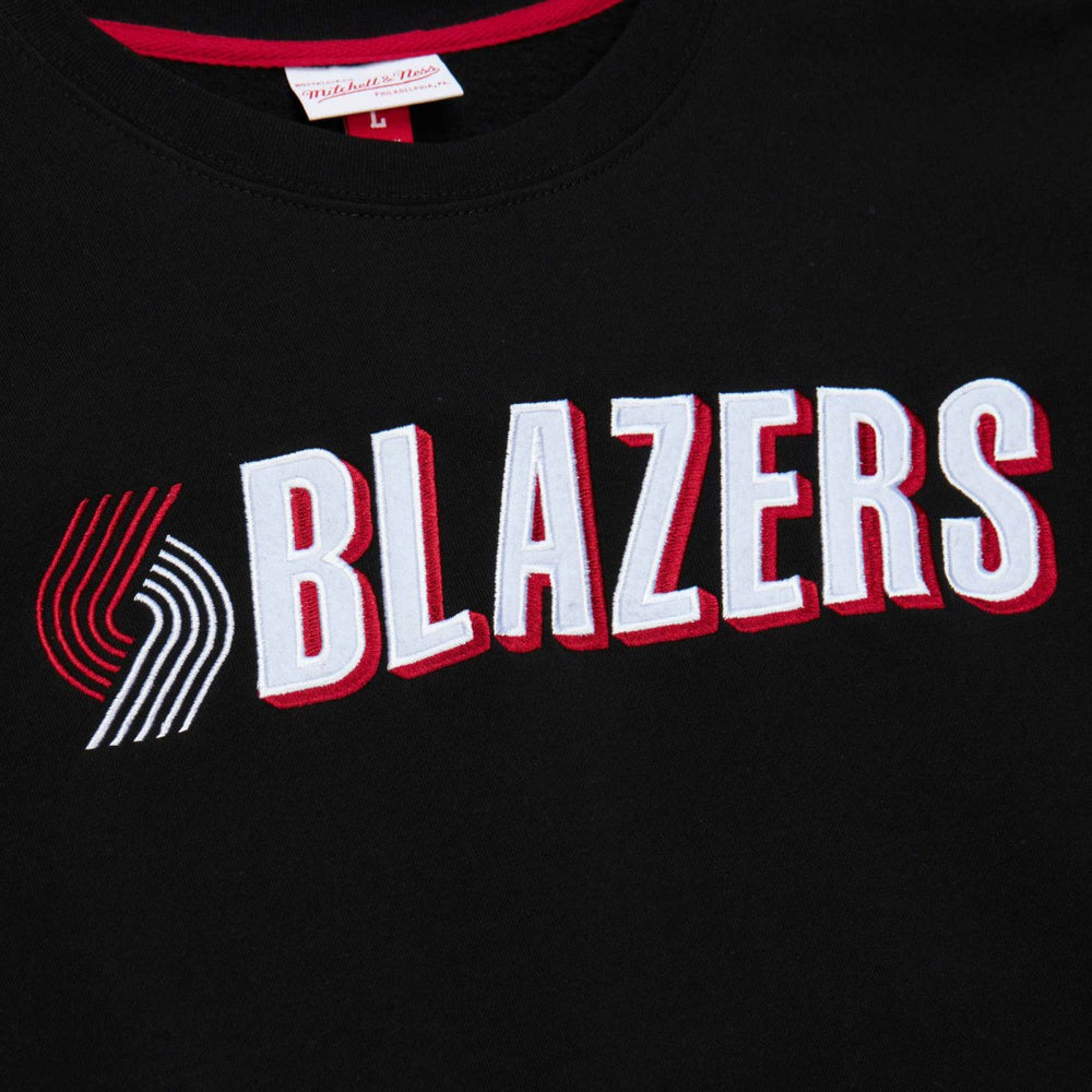 Portland Trail Blazers Hardwood Classics There and Back Pullover Sweatshirt - Black outlet