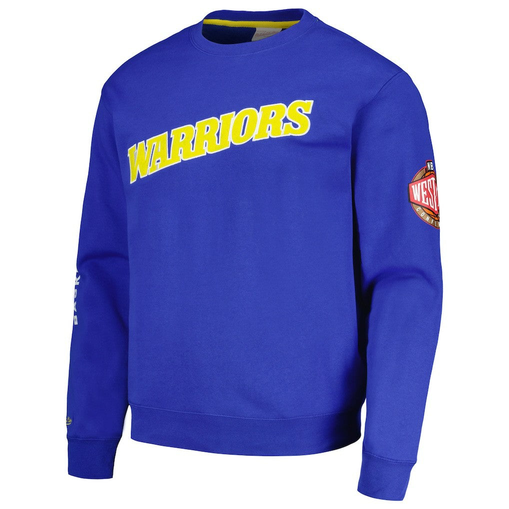 Golden State Warriors Hardwood Classics There and Back Pullover Sweatshirt sale - Royal on sale