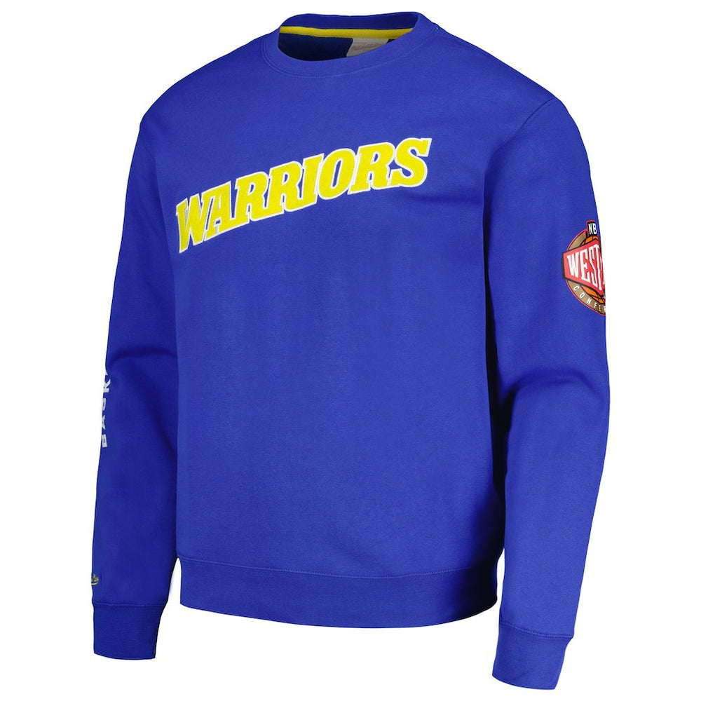 Golden State Warriors Hardwood Classics There and Back Pullover Sweatshirt sale - Royal on sale