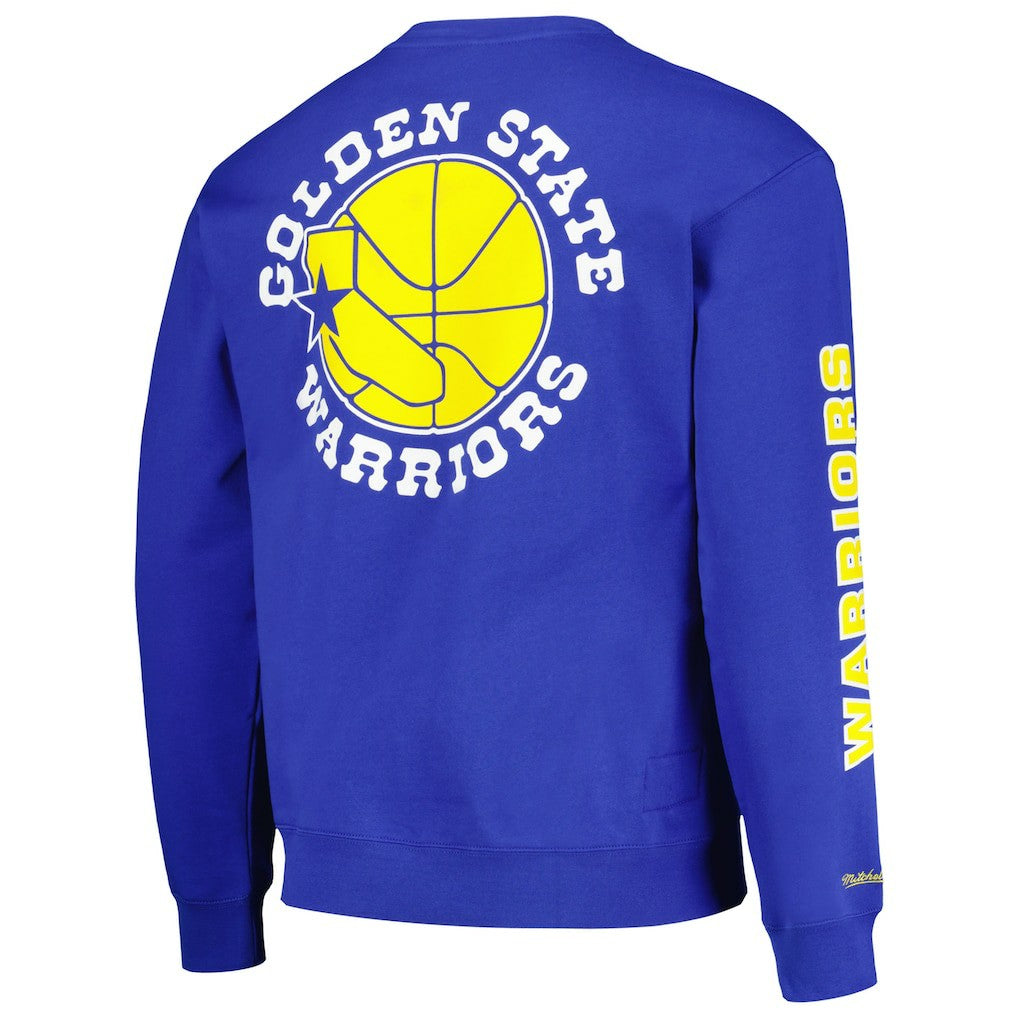 Golden State Warriors Hardwood Classics There and Back Pullover Sweatshirt sale - Royal on sale