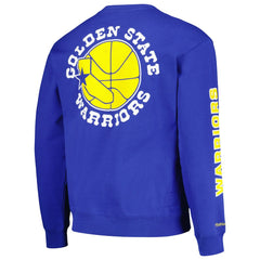 Golden State Warriors Hardwood Classics There and Back Pullover Sweatshirt sale - Royal on sale