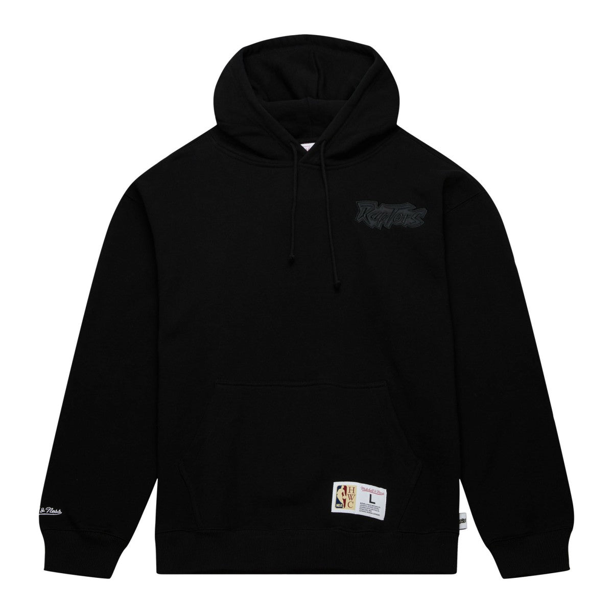 Toronto Raptors Hardwood Classics Tonal Pullover Hoodie - Black outlet
