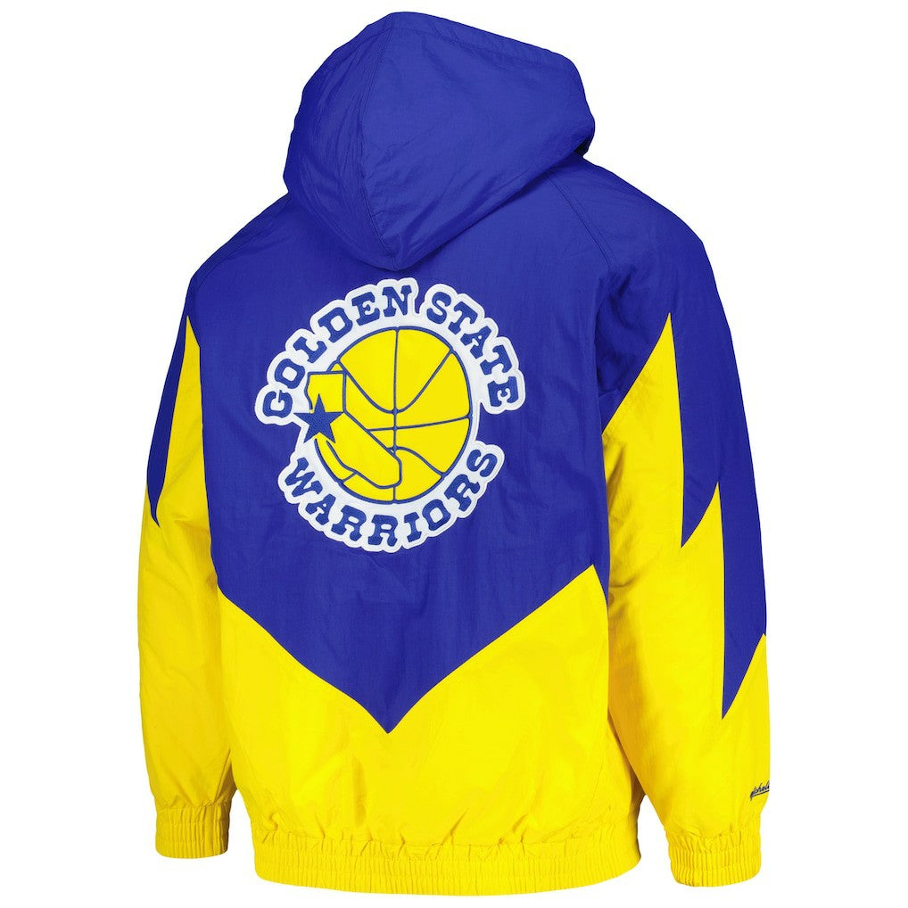 Golden State Warriors Hardwood Classics Retro Quilted Raglan Full-Zip Hoodie sale - Royal on sale