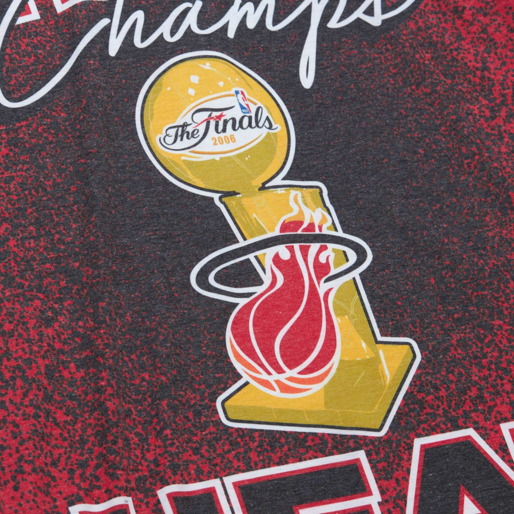 Miami Heat Hardwood Classics 2006 NBA Champions Champ City T-Shirt - Red for sale