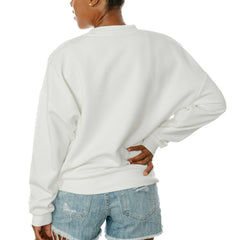 San Francisco 49ers Gameday Couture Women's Oversized Take A Holiday Pullover Sweatshirt - White cheap