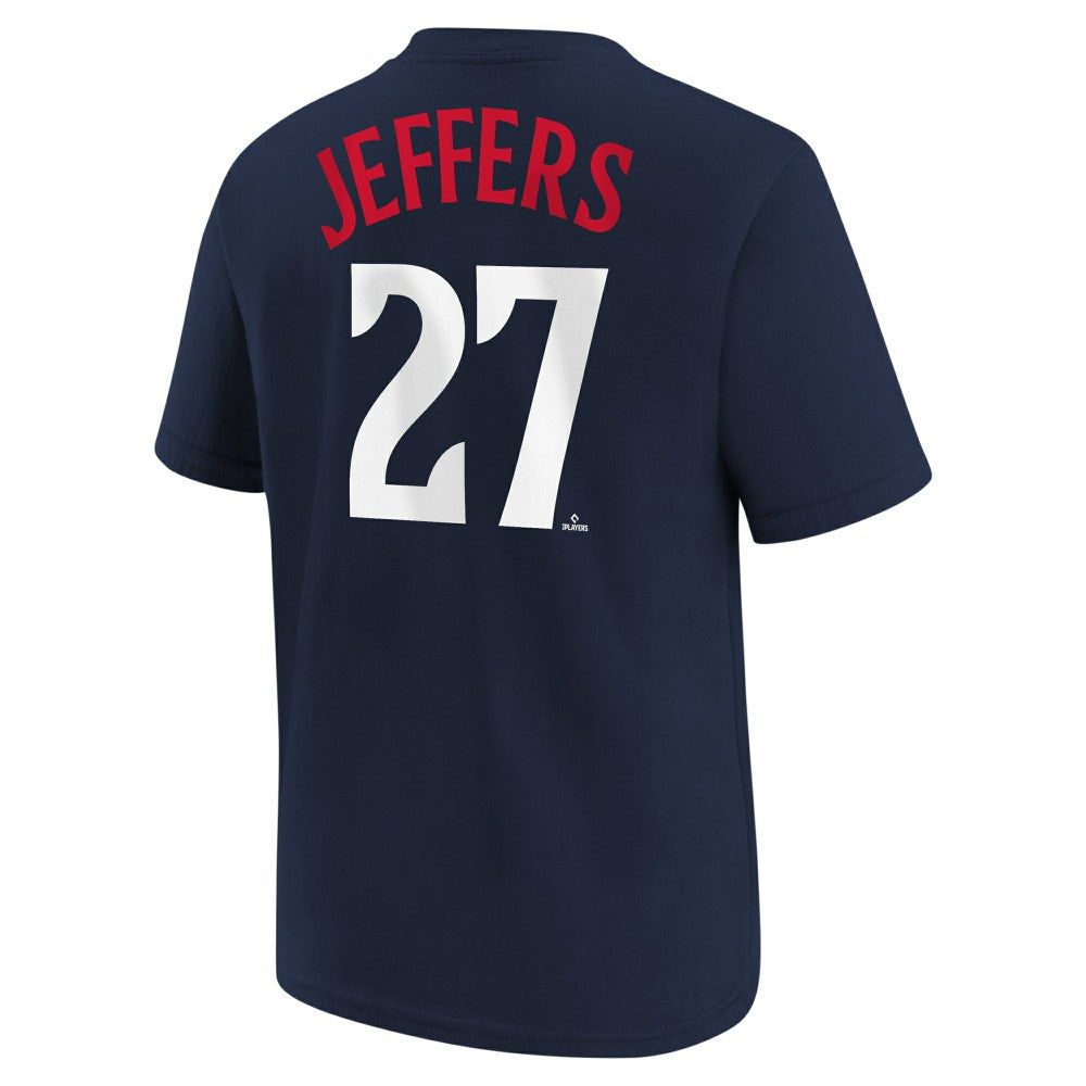 Ryan Jeffers Minnesota Twins Youth Name & Number T-Shirt Navy