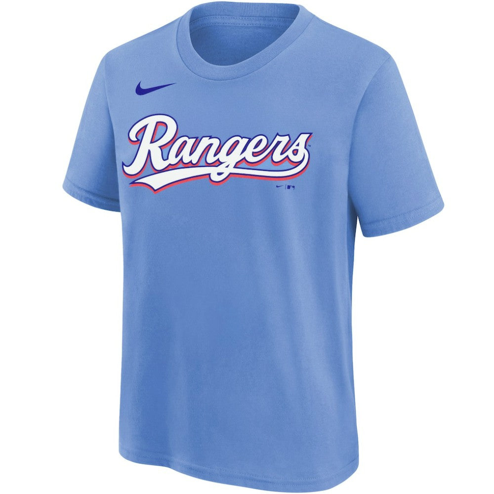 Jose Leclerc Texas Rangers Youth Name & Number T-Shirt Light Blue
