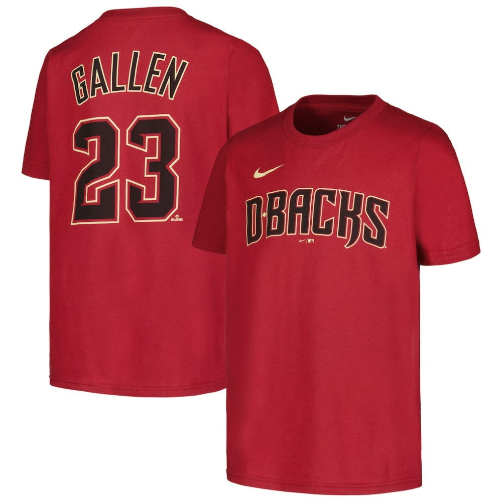 Zac Gallen Arizona Diamondbacks Youth Name & Number T-Shirt Red