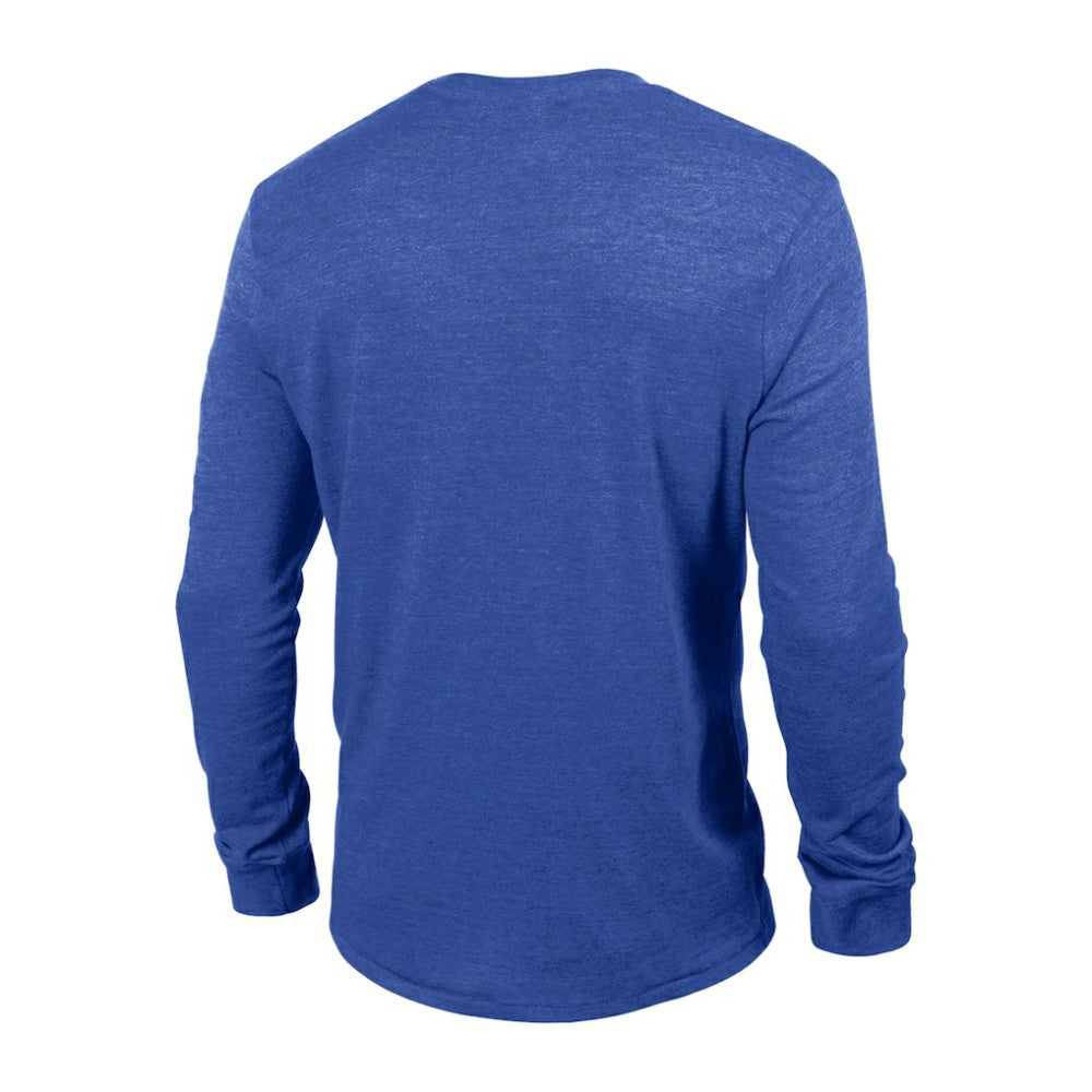 St. Louis Blues Champion Multi-Logo Tri-Blend Long Sleeve T-Shirt - Heather Blue T-shirts