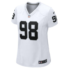 Maxx Crosby Las Vegas Raiders Women's Game Jersey - White cheap