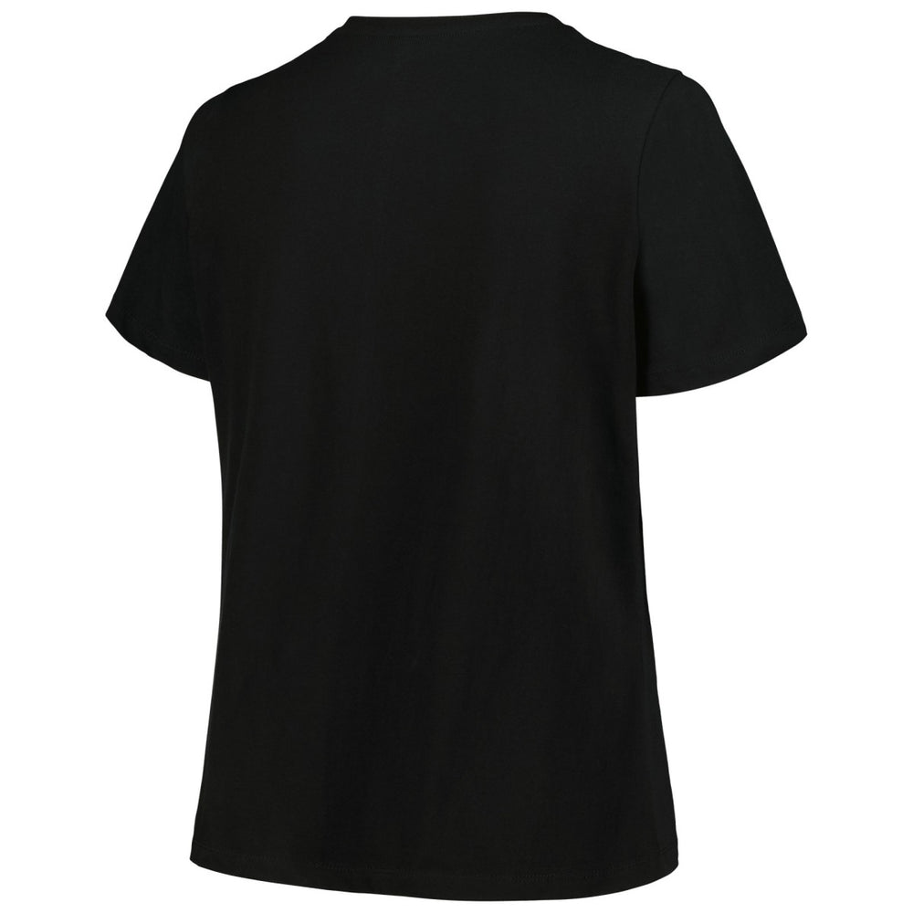 Washington Wizards Profile Women's Plus Size Arch Over Logo V-Neck T-Shirt - Black sale
