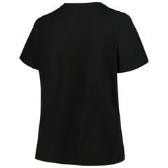 Washington Wizards Profile Women's Plus Size Arch Over Logo V-Neck T-Shirt - Black sale