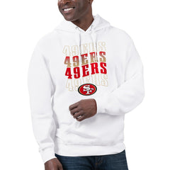 San Francisco 49ers Starter Unisex Name Drop Logo Pullover Hoodie - White sale