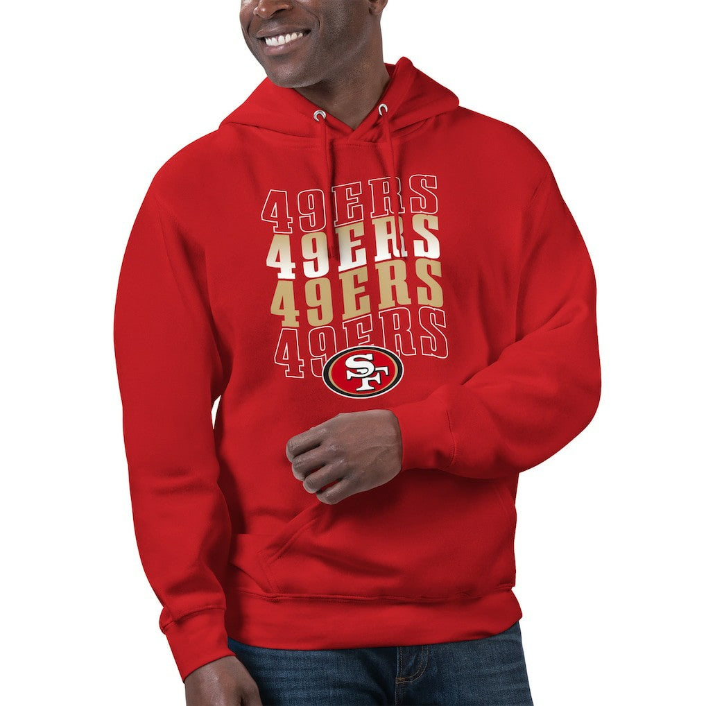 San Francisco 49ers Starter Unisex Name Drop Logo Pullover Hoodie - Scarlet online