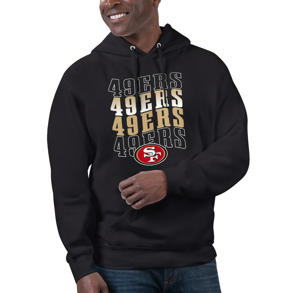 San Francisco 49ers Starter Unisex Name Drop Logo Pullover Hoodie - Black online