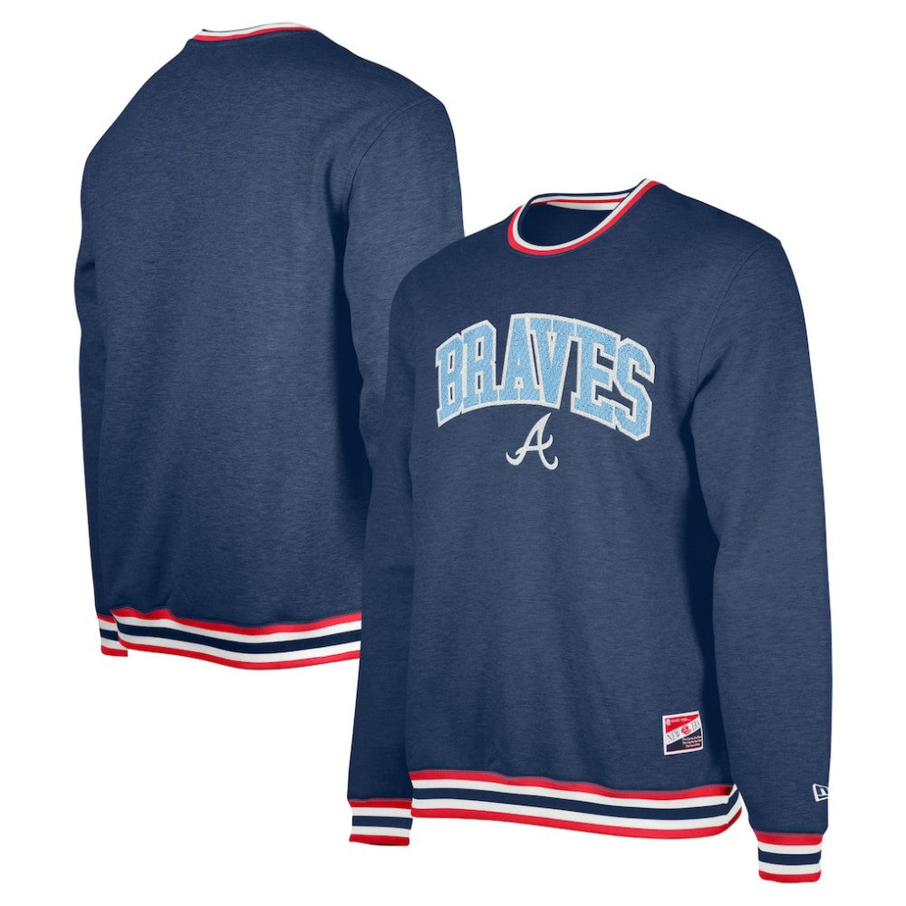 Atlanta Braves Pullover Sweatshirt Navy