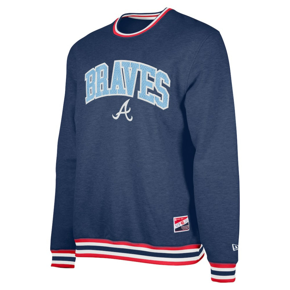 Atlanta Braves Pullover Sweatshirt Navy