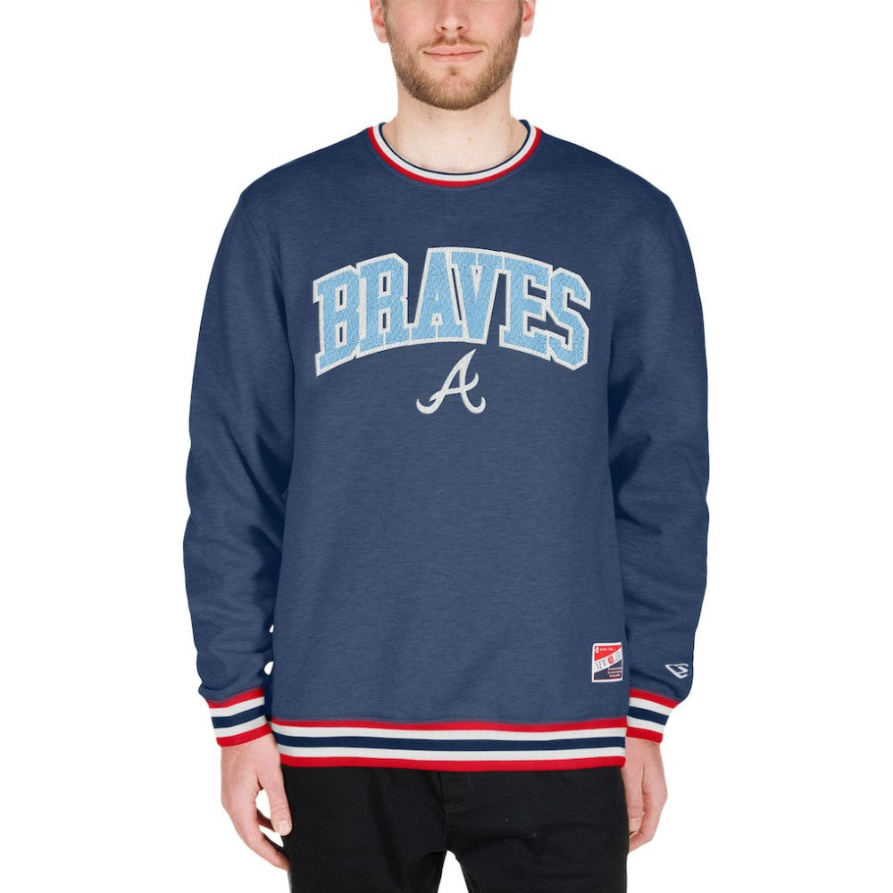 Atlanta Braves Pullover Sweatshirt Navy