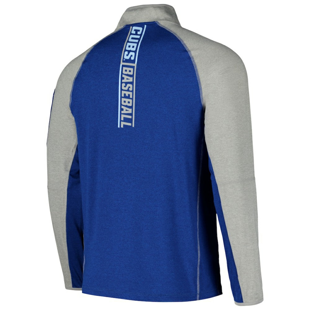 Chicago Cubs Father's Day Raglan Quarter-Zip Top Royal