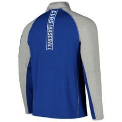 Chicago Cubs Father's Day Raglan Quarter-Zip Top Royal