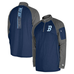 Boston Red Sox Father's Day Raglan Quarter-Zip Top Navy