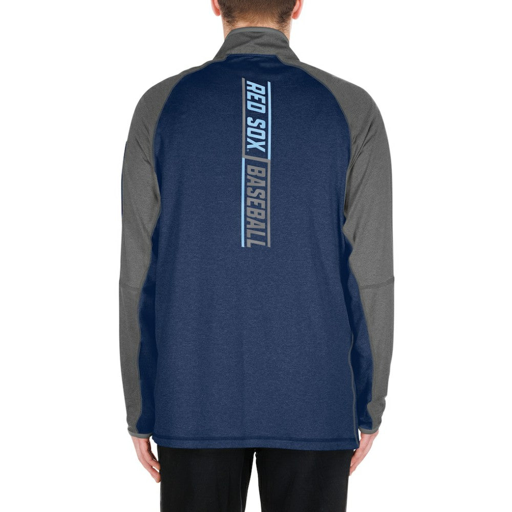 Boston Red Sox Father's Day Raglan Quarter-Zip Top Navy