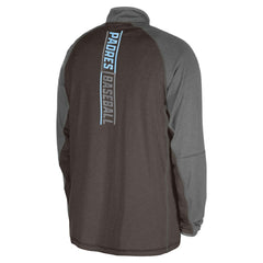 San Diego Padres Father's Day Raglan Quarter-Zip Top Brown