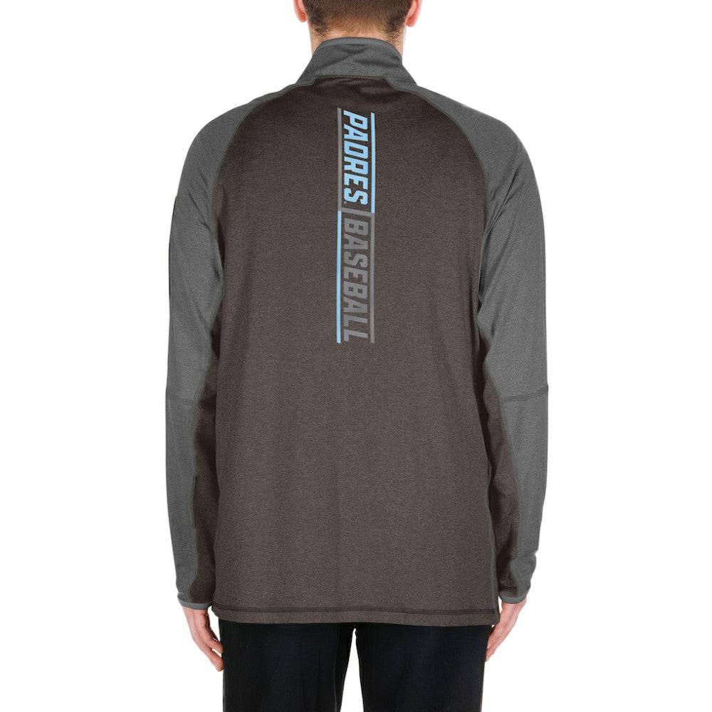 San Diego Padres Father's Day Raglan Quarter-Zip Top Brown