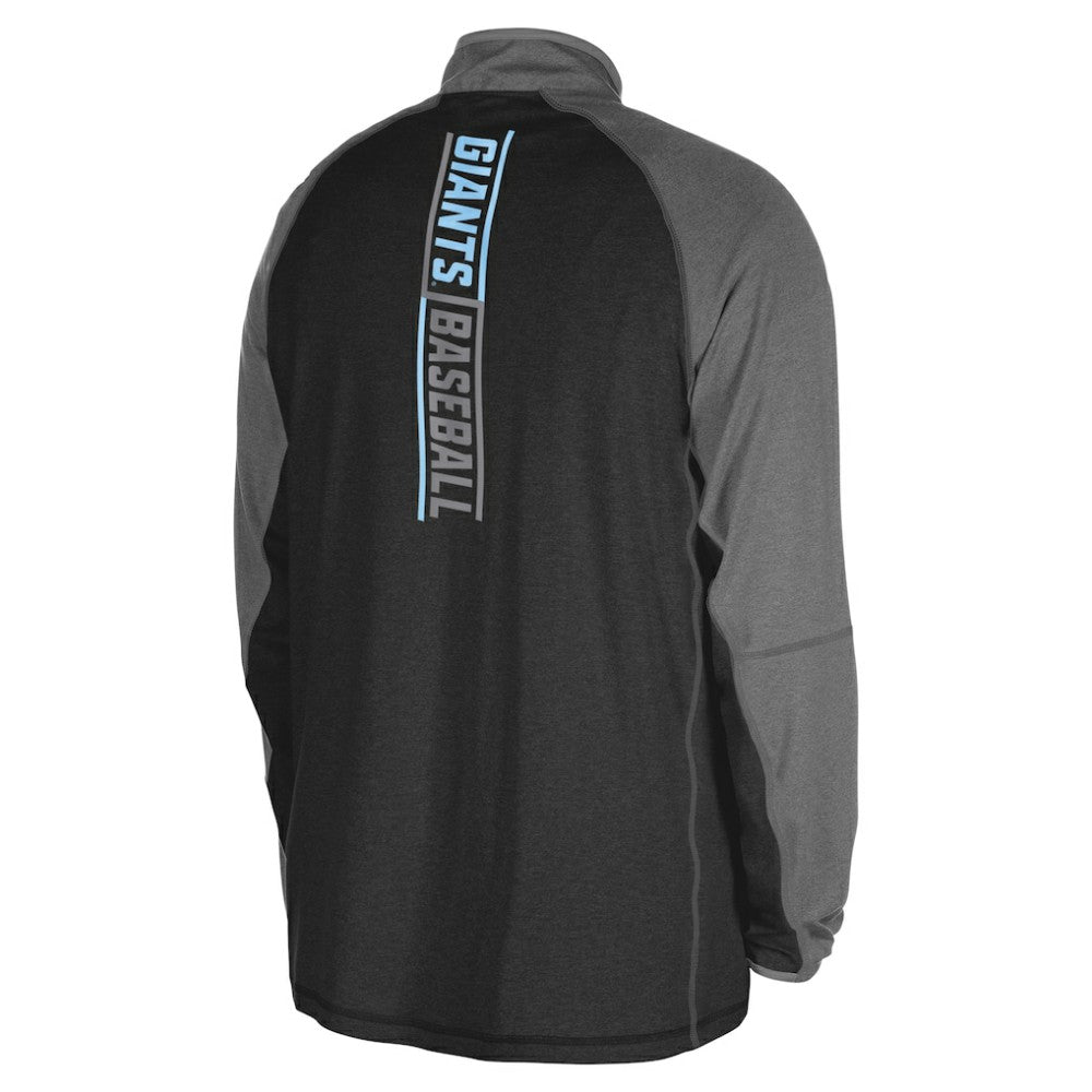 San Francisco Giants Father's Day Raglan Quarter-Zip Top Black