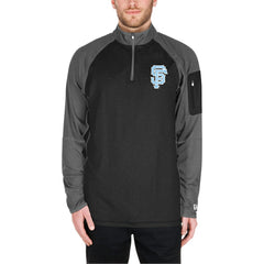 San Francisco Giants Father's Day Raglan Quarter-Zip Top Black