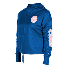 Chicago Cubs Women's Half-Zip Hoodie Royal