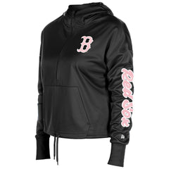 Boston Red Sox Women's Half-Zip Hoodie Black