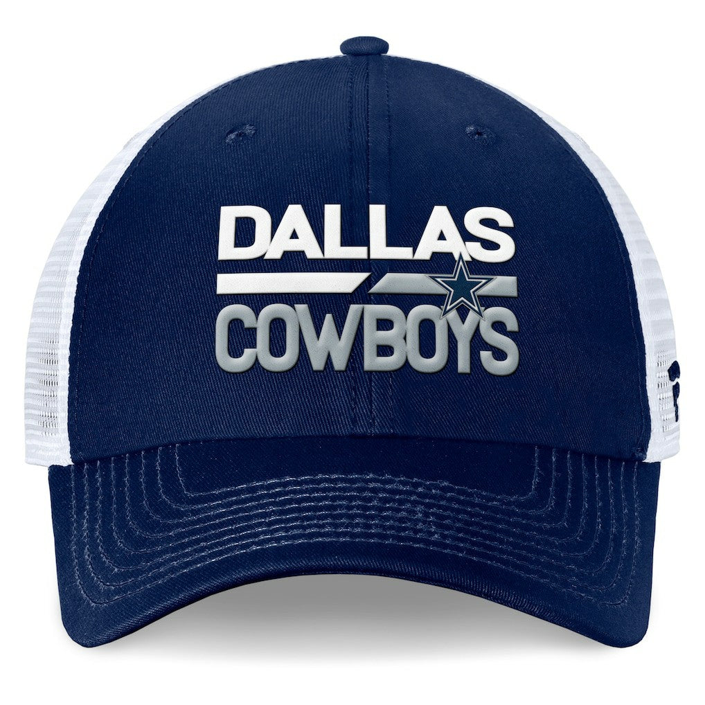 Dallas Cowboys Fundamentals Trucker Adjustable Hat - Navy/White cheap