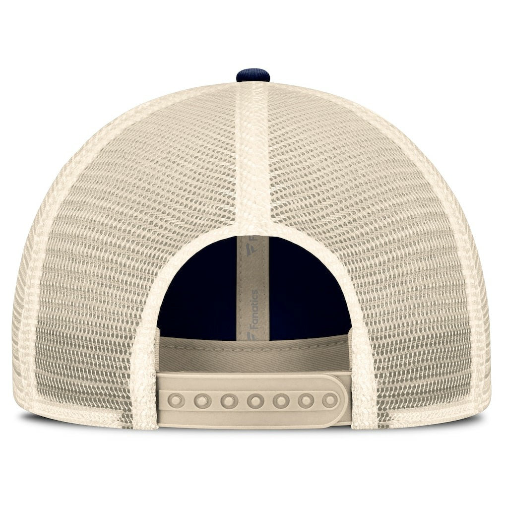 Dallas Cowboys Retro Fundamentals Stripes Trucker Adjustable Hat - Navy/Natural discount