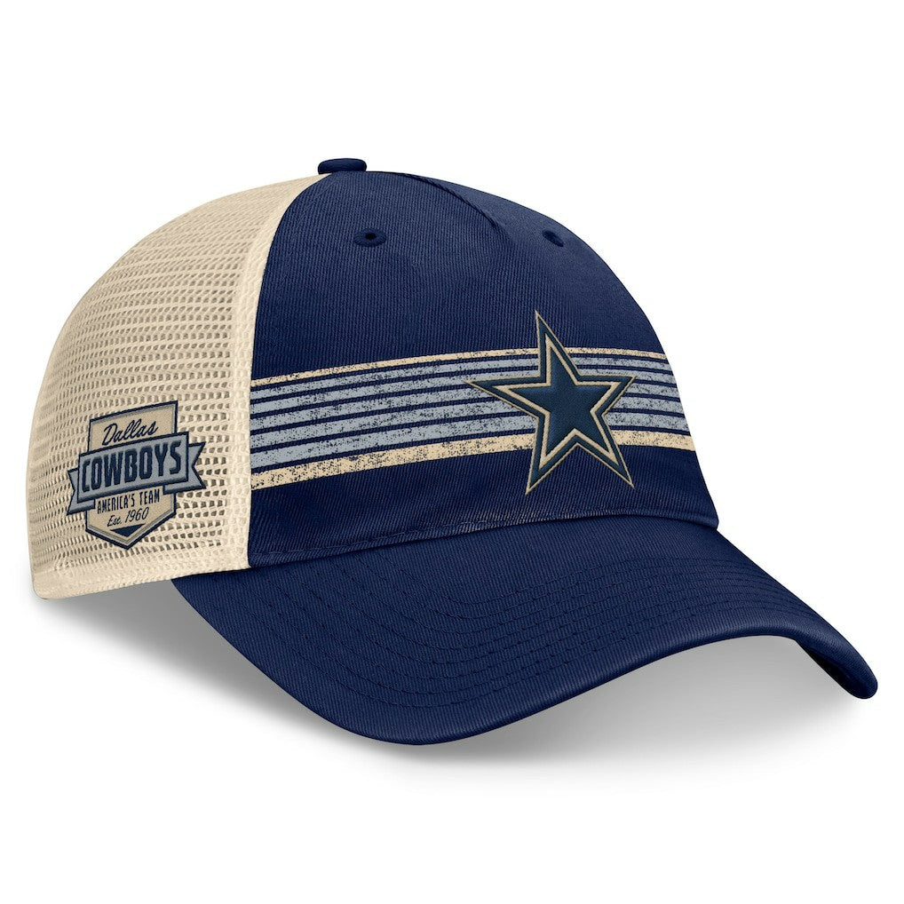 Dallas Cowboys Fundamentals Stripes Trucker Adjustable Hat - Navy/Natural sale