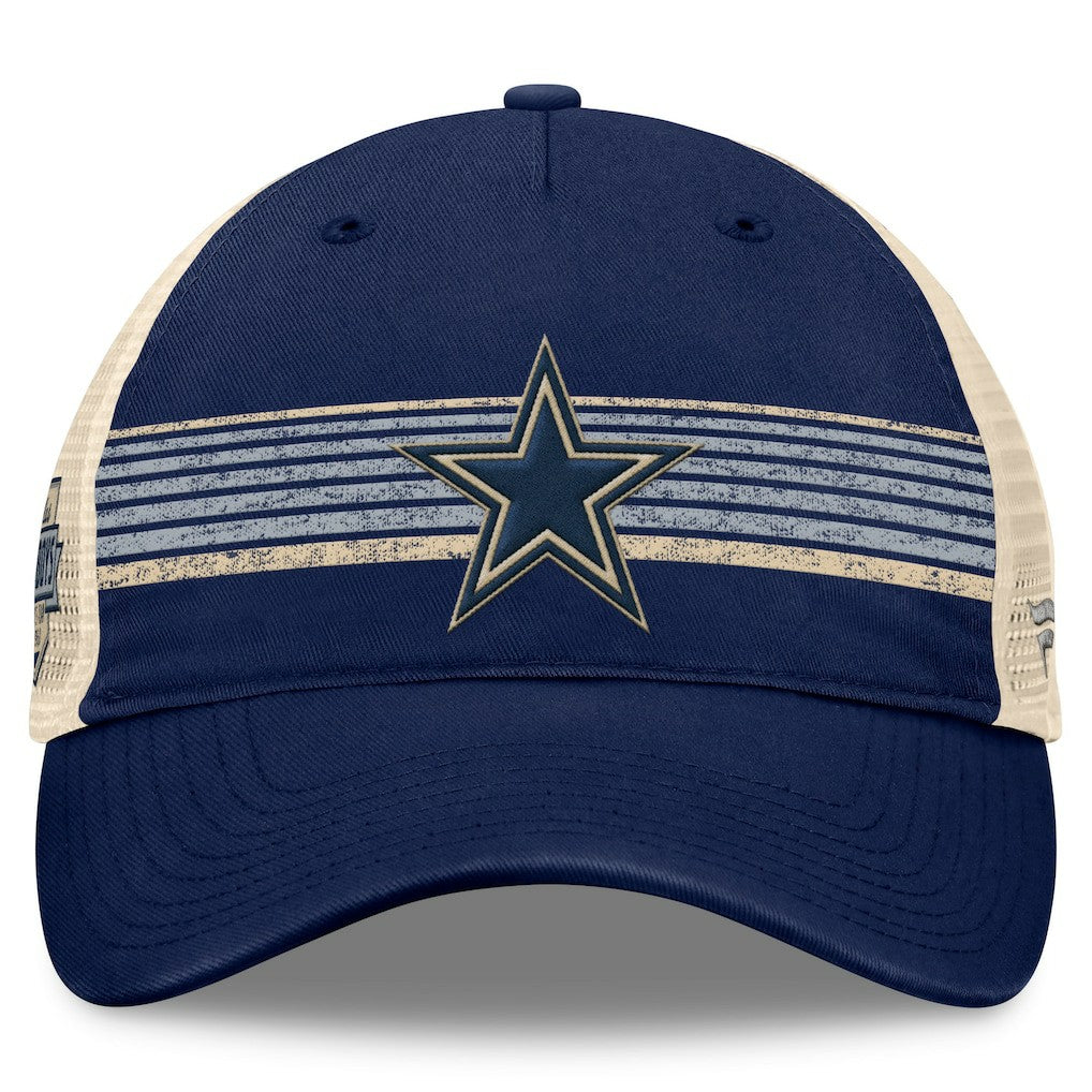 Dallas Cowboys Fundamentals Stripes Trucker Adjustable Hat - Navy/Natural sale
