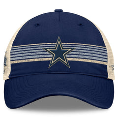 Dallas Cowboys Fundamentals Stripes Trucker Adjustable Hat - Navy/Natural sale