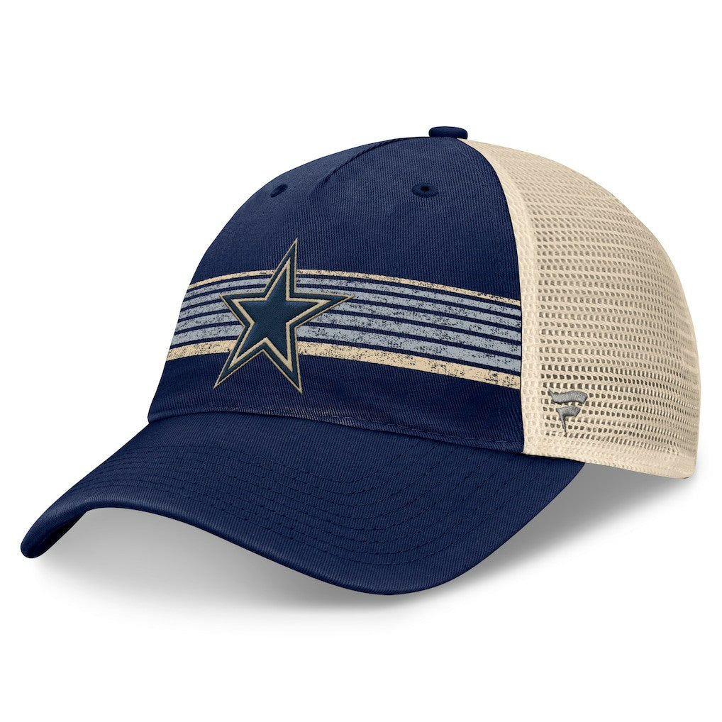 Dallas Cowboys Fundamentals Stripes Trucker Adjustable Hat - Navy/Natural sale