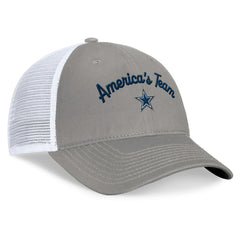 Dallas Cowboys Women's Fundamentals Slogan Trucker Adjustable Hat - Gray/White online