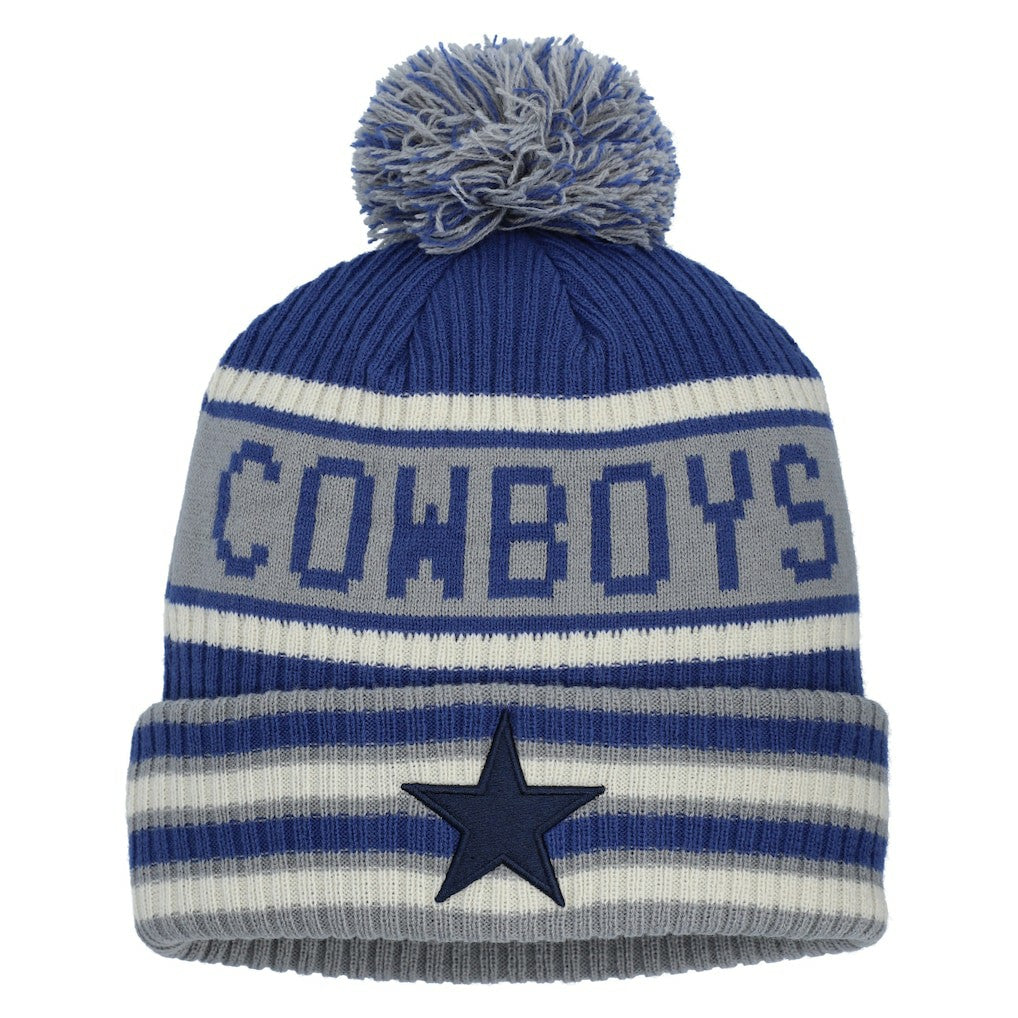 Dallas Cowboys Heritage Blindside Cuffed Knit Hat with Pom - Navy online