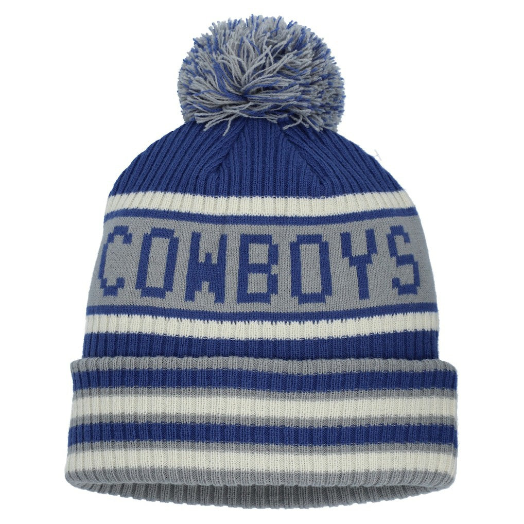 Dallas Cowboys Heritage Blindside Cuffed Knit Hat with Pom - Navy online