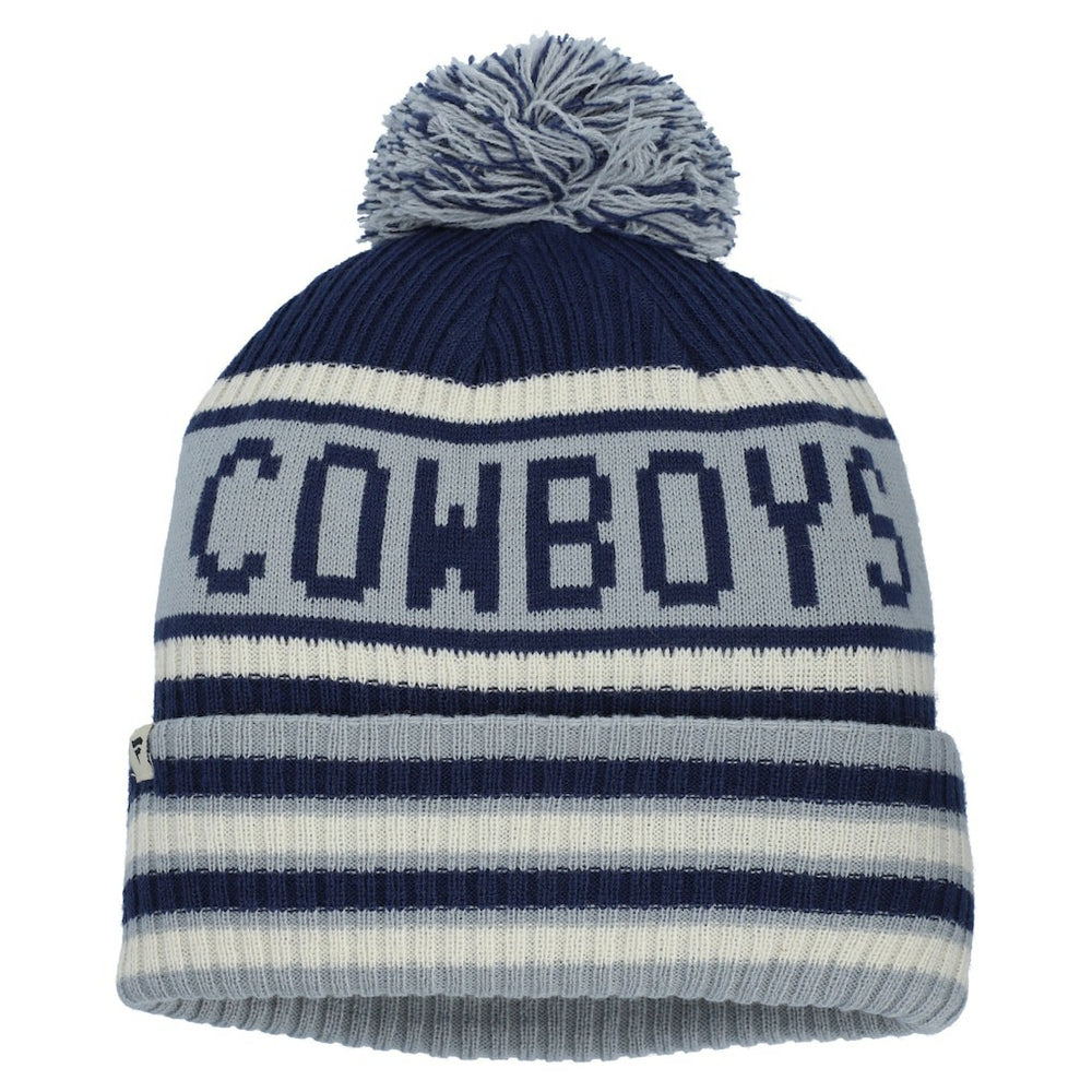 Dallas Cowboys Heritage Blindside Cuffed Knit Hat with Pom - Navy cheap