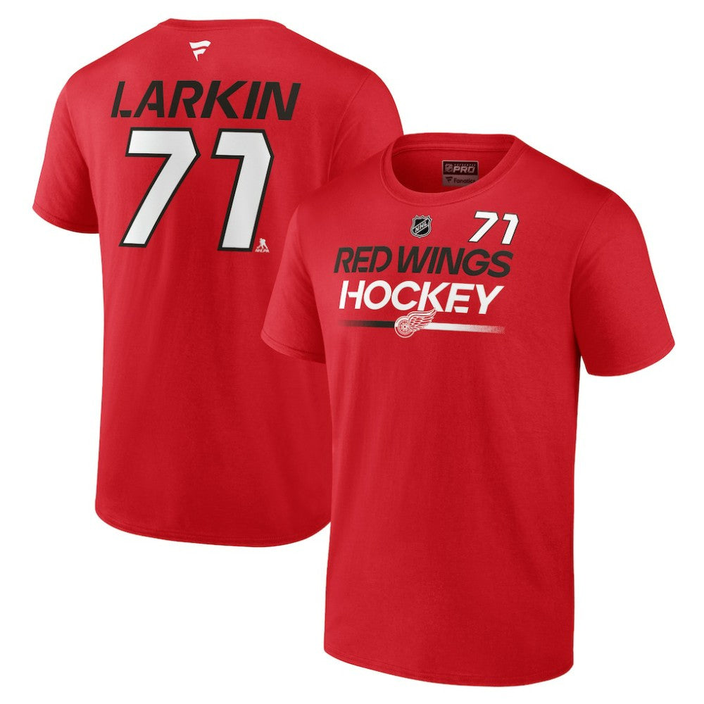 Dylan Larkin Detroit Red Wings Fanatics  Authentic Pro Prime Name & Number T-Shirt - Red T-shirts