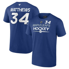 Auston Matthews Toronto Maple Leafs Fanatics  Authentic Pro Prime Name & Number T-Shirt - Blue T-shirts