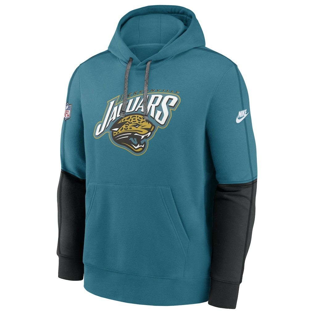 Jacksonville Jaguars Throwback Alternate Logo Team Issue Club Pullover Hoodie - Teal sale
