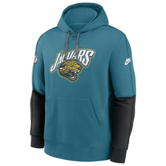 Jacksonville Jaguars Throwback Alternate Logo Team Issue Club Pullover Hoodie - Teal sale