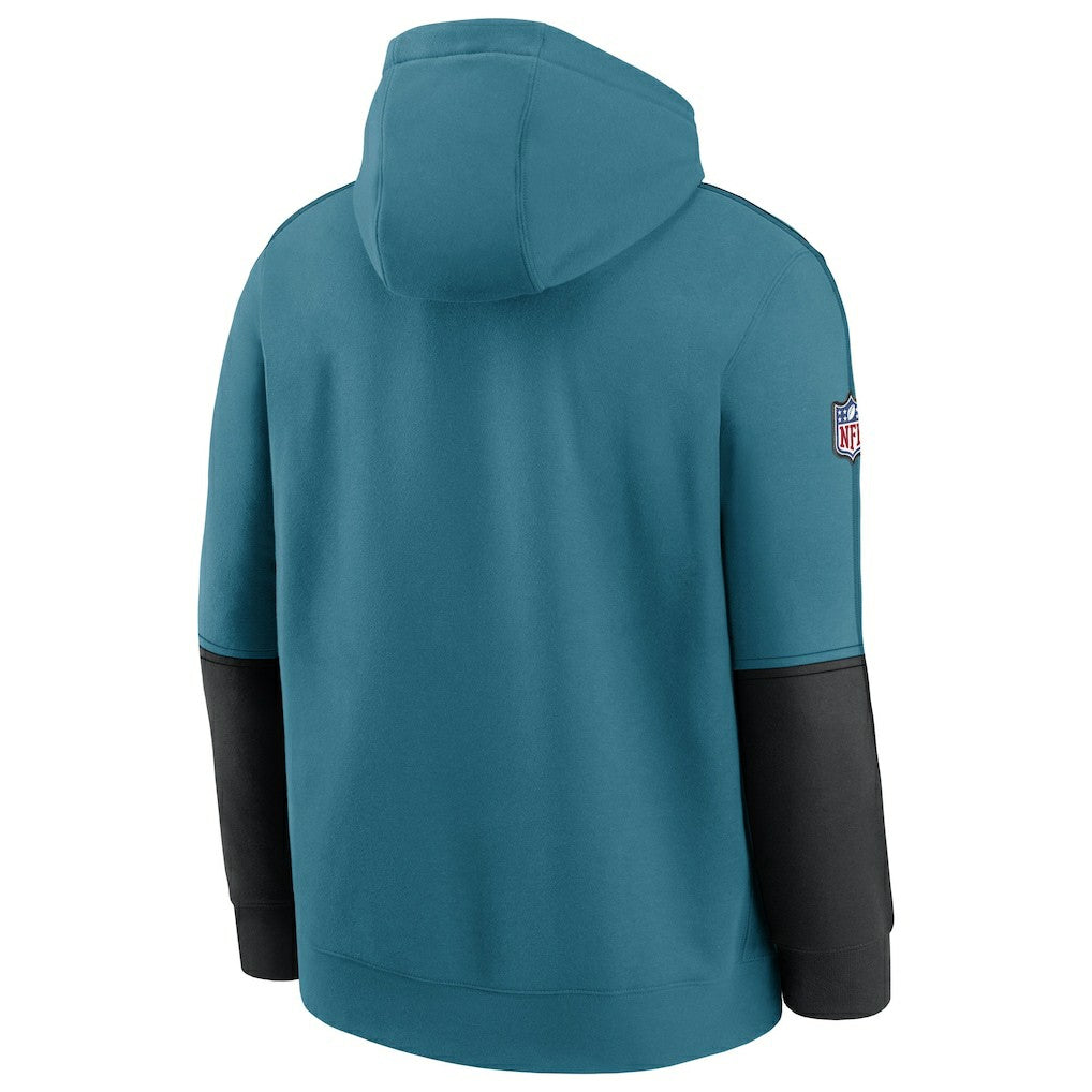 Jacksonville Jaguars Throwback Alternate Logo Team Issue Club Pullover Hoodie - Teal sale
